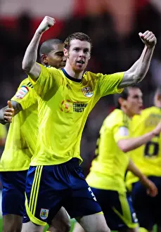 Southampton V Bristol City Prints: Stephen Pearson Scores Championship Winning Goal for Bristol City against Southampton (30/12/2011)