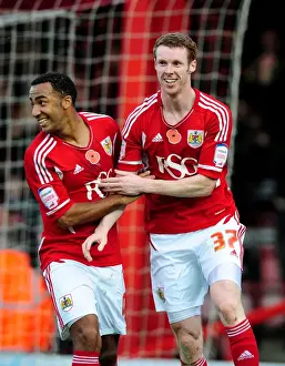 Stephen Pearson's Debut Goal for Bristol City: Euphoric Celebration with Nicky Maynard (Championship 2011)