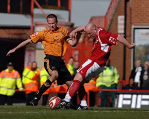 Steve Brooker in Action: Bristol City vs. Wolverhampton Wanderers