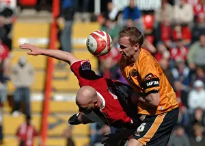 Bristol City V Wolverhampton Wanderers Prints: Steve Brooker in Action: A Football Rivalry - Bristol City vs. Wolverhampton Wanderers