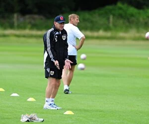 Images Dated 6th July 2010: Steve Coppell: Driving the Energy of Bristol City's Pre-Season Training