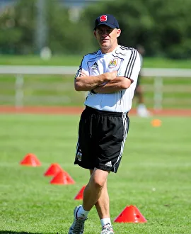 Pre Season Tour Sweden Prints: Steve Coppell: Focused at Training with Bristol City FC