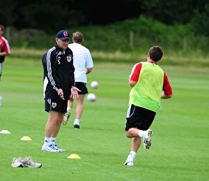 Images Dated 6th July 2010: Steve Coppell Leading Bristol City FC at Pre-Season Training