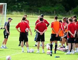 Pre-Season Training Prints: Steve Coppell Rallies Bristol City Squad During Pre-Season Training