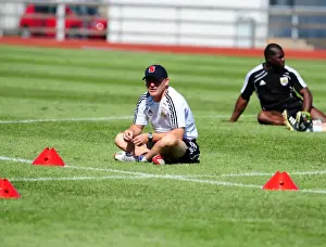 Pre Season Tour Sweden Prints: Steve Coppell: Unwavering Concentration at Bristol City Training Ground