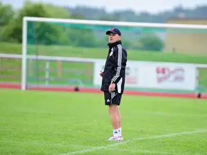 Training Prints: Steve Coppell's Intense Focus during Bristol City FC Training