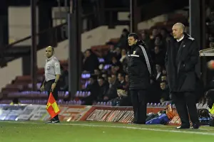 Brentford V Bristol City Prints: Steve Cotterill in Action: Leading Bristol City at Griffin Park, 2014