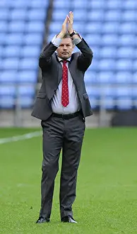 Framed Print : Steve Cotterill Appreciates Coventry City Fans after Bristol City Win