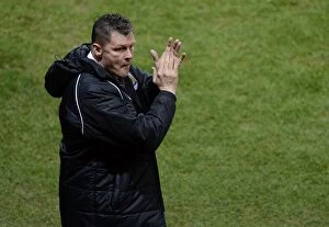 Images Dated 29th January 2015: Steve Cotterill and Bristol City in Johnstone's Paint Trophy Final Against Gillingham, 2015