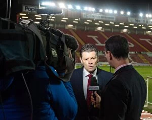 Images Dated 4th February 2014: Steve Cotterill, Bristol City Manager: Pre-Game Interview on Sky Sports HD