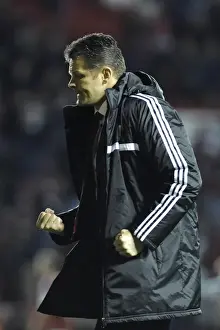 Bristol City V Walsall Prints: Steve Cotterill Celebrates Bristol City's Win Against Walsall, 26th December 2013