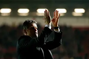 Steve Cotterill Celebrates with Fans: Bristol City's 1-0 Win over Wolves (November 2015)
