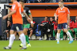 Framed Print : Steve Cotterill: Dejected Bristol City Manager After Luton Town Defeat (11-08-2015) Framed Print : Steve Cotterill: Dejected Bristol City Manager After Luton Town Defeat (11-08-2015)