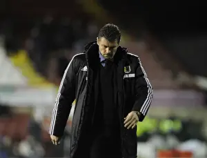 Brentford V Bristol City Prints: Steve Cotterill: A Dejected Manager After Brentford's Victory Over Bristol City