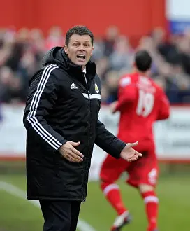 Tamworth V Bristol City Prints: Steve Cotterill Fires Up Bristol City in FA Cup Battle at Tamworth, December 2013