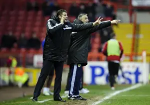 Bristol City V Stevenage Prints: Steve Cotterill Gesturing during Bristol City's Match against Stevenage (December 2013)