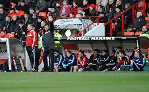 Sheffield United V Bristol City Prints: Steve Cotterill Guides Bristol City at Bramall Lane in Sky Bet League One Clash (2014)