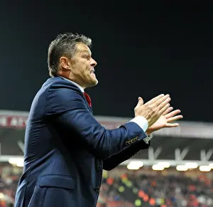 Bristol City V Nottingham Forest Prints: Steve Cotterill Guides Bristol City Against Nottingham Forest in Sky Bet Championship (October 16)