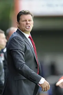 Steve Cotterill Guides Bristol City at Rochdale's Spotland Stadium (August 2014)