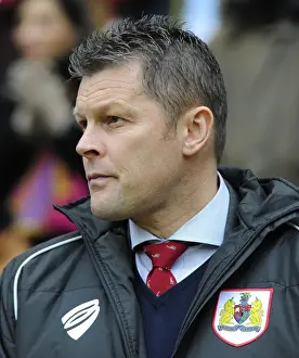 MK Dons V Bristol City Prints: Steve Cotterill Guides Bristol City at Stadium MK in Sky Bet League One Clash Against MK Dons (February 7)