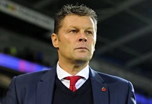 Images Dated 26th October 2015: Steve Cotterill at the Helm: Bristol City vs Cardiff City, Cardiff Stadium, 2015