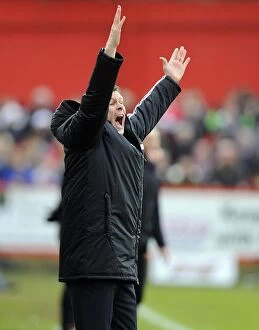 Images Dated 8th December 2013: Steve Cotterill Inspires Bristol City in FA Cup Battle at Tamworth, December 2013