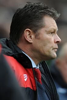 Images Dated 7th November 2015: Steve Cotterill Leads Bristol City Against Bolton Wanderers at Macron Stadium, November 2015