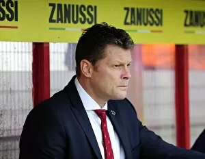 Images Dated 21st April 2014: Steve Cotterill Leads Bristol City at Broadhall Way, 2014