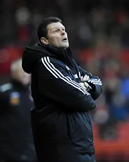 Bristol City V Carlisle United Prints: Steve Cotterill Leads Bristol City Against Carlisle United, Ashton Gate - 01/02/2014