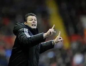 Bristol City V Carlisle United Prints: Steve Cotterill Leads Bristol City on the Field against Carlisle United, 2014