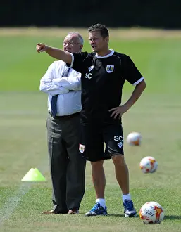 Training - 2 July 2014 Prints: Steve Cotterill Leads Bristol City Football Training Session, July 2014