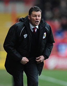 Gillingham Prints: Steve Cotterill Leads Bristol City Against Gillingham, 14/03/2015