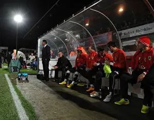 Framed Print : Steve Cotterill Leads Bristol City in Johnstone's Paint Trophy Clash Against Cheltenham Town, October 2014