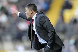 Images Dated 31st August 2014: Steve Cotterill Leads Bristol City at Meadow Lane, Notts County vs