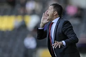 Images Dated 31st August 2014: Steve Cotterill Leads Bristol City Against Notts County in Sky Bet League One Clash, August 2014