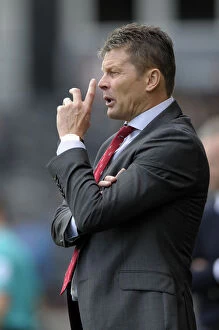 Images Dated 31st August 2014: Steve Cotterill Leads Bristol City Against Notts County in Sky Bet League One Clash, August 2014