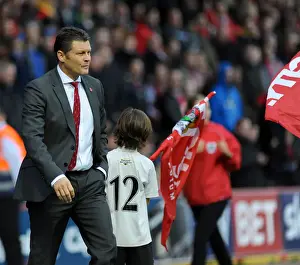 Oldham Prints: Steve Cotterill Leads Bristol City Against Oldham at Ashton Gate, 01/11/2014