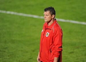 Images Dated 29th July 2014: Steve Cotterill Leads Bristol City in Pre-Season Clash at Cheltenham Town, July 2014
