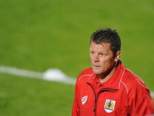 Images Dated 29th July 2014: Steve Cotterill Leads Bristol City in Pre-Season Clash against Cheltenham Town, July 2014