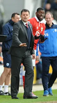 Title Race Prints: Steve Cotterill Leads Bristol City at Preston North End, April 2015