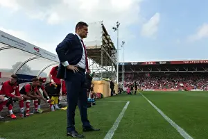 Bristol City V Reading Prints: Steve Cotterill Leads Bristol City in Sky Bet Championship Match Against Reading