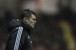 Images Dated 4th February 2014: Steve Cotterill Leads Bristol City in Sky Bet League One Clash Against Coventry City, February 4