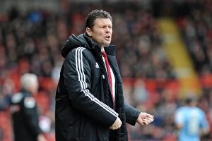 Images Dated 15th February 2014: Steve Cotterill Leads Bristol City in Sky Bet League One Match Against Tranmere Rovers, 2014
