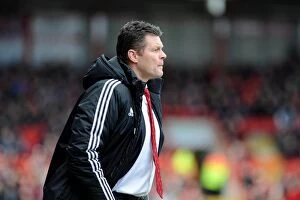 Images Dated 15th February 2014: Steve Cotterill Leads Bristol City in Sky Bet League One Clash Against Tranmere Rovers, 2014