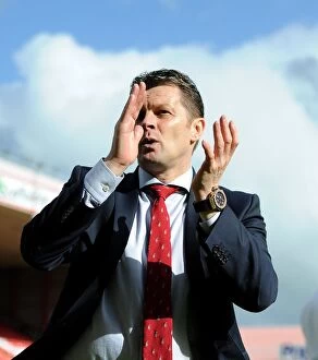 Images Dated 26th April 2014: Steve Cotterill Leads Bristol City in Sky Bet League One Clash Against Crewe, 2014