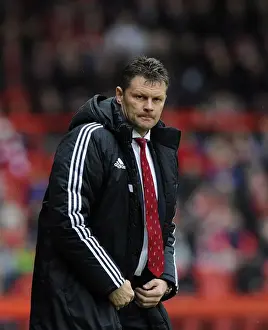 Bristol City V Preston North End Prints: Steve Cotterill Leads Bristol City in Sky Bet League One Clash Against Preston North End (April 2014)