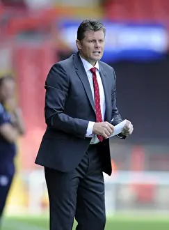 Bristol City V Colchester United Prints: Steve Cotterill Leads Bristol City in Sky Bet League One Match Against Colchester United