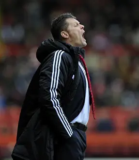 Bristol City V Rotherham United Prints: Steve Cotterill Leads Bristol City in Sky Bet League One Match Against Rotherham United (December 2013)