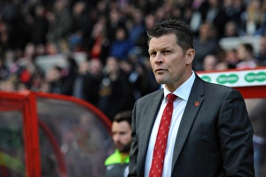 Steve Cotterill Leads Bristol City at Swindon Town, November 2014 - Football Action