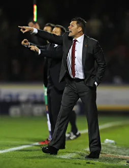 Steve Cotterill Leads Bristol City at Swindon Town, November 15, 2014